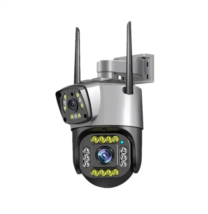 Solobesafe  4MP Dual Lens Wifi PTZ Camera Night Vision Dual Screen Outdoor CCTV IP Camera Wireless Security  Camera