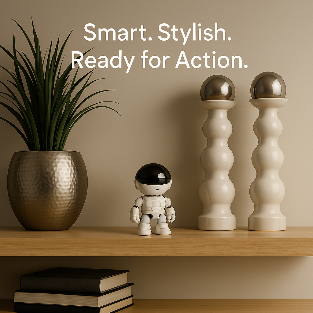 Robot-shaped IP Camera as decor