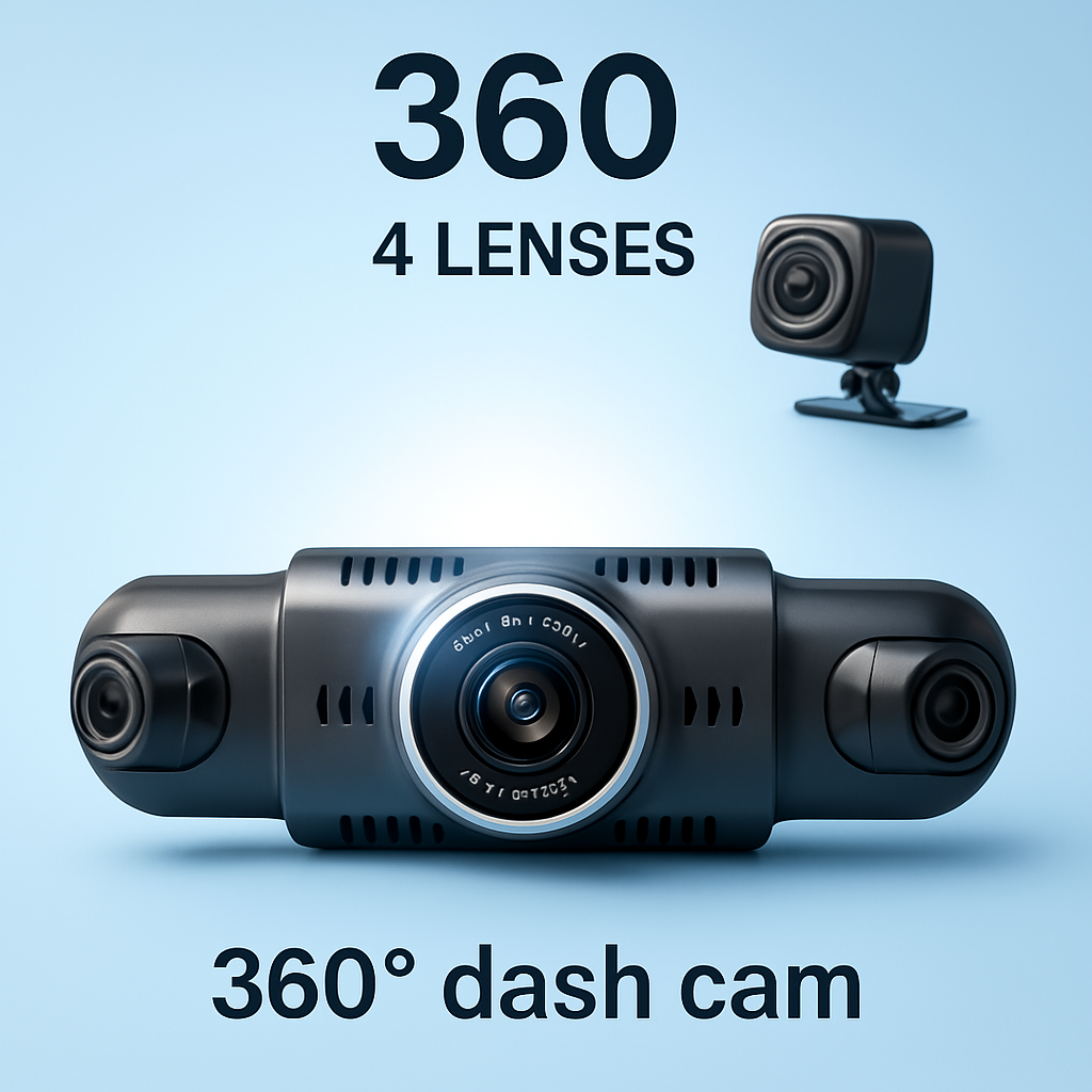 4 Lens dash camera 3"LCD With  WIFI   -supper      hight  quality   video
