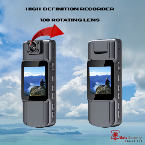 SoloBeSafe LMK Mini Action Camera with 180 degrees rotating lens