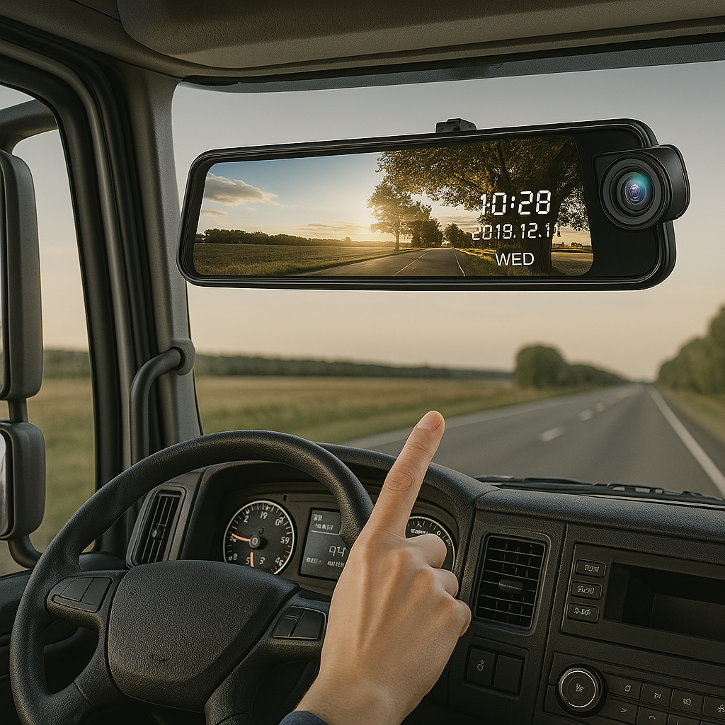 Solobesafe   4.5-Inch 4K Dual Lens Touch Screen Dash Cam with Front and Rear View Cameras